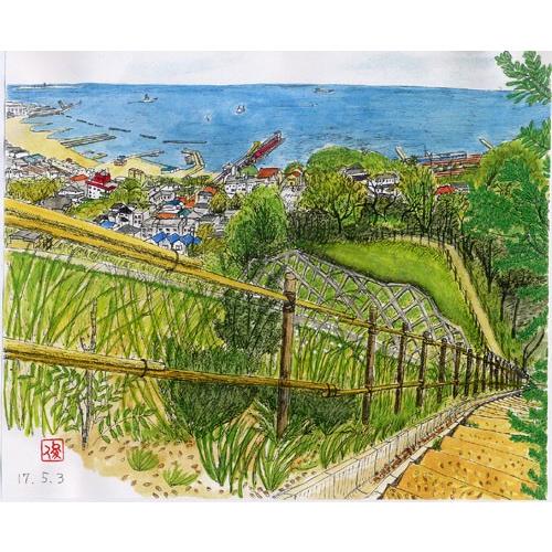 絵画 インテリア 玄関 アート 風景画 シリーズ 原画46枚セット 笈の小文スケッチ紀行｜nishida-sousaku｜06