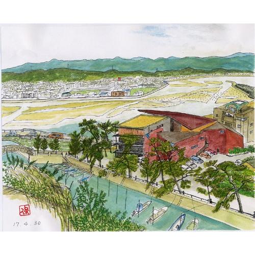 絵画 インテリア 玄関 アート 風景画 芭蕉 笈の小文39 和歌の浦