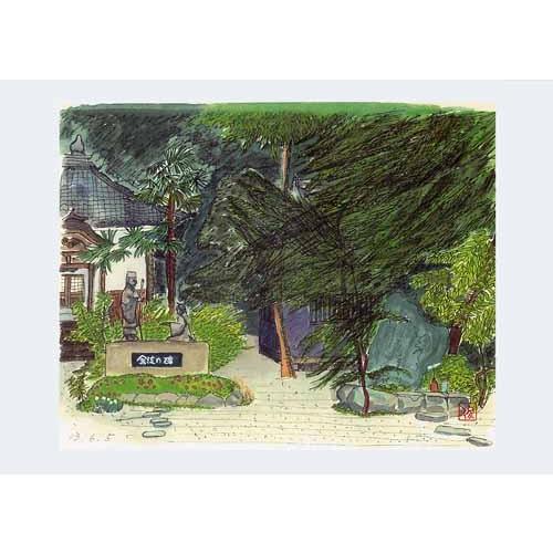 インテリア 玄関 アート 風景画 芭蕉 奥の細道35 松岡町 【美しい】 天龍寺