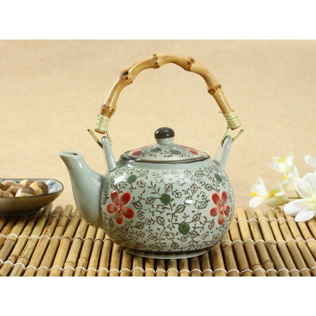 急須 土瓶 800ml 赤いコスモス 大容量 大きい アウトレット 旅館 お茶 かわいい おしゃれ 軽い カラバリ 花柄 おしゃれ 1027 陶磁器専門西田 通販 Yahoo ショッピング