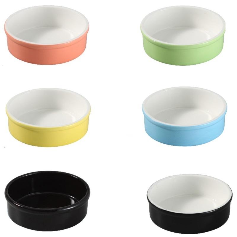 ペット食器 340ml丸型フードボウル おしゃれ かわいい カラバリ 訳あり ポーセラーツ 絵付け 白磁