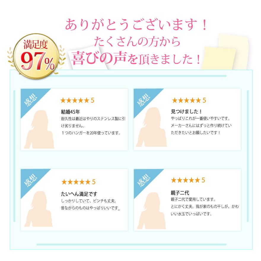 洗濯ハンガー ピンチハンガー 物干しハンガー   30ピンチ   ステンレス より軽い スチール製 角ハンガー ジャンボＳ日本製 | Nishida | 05