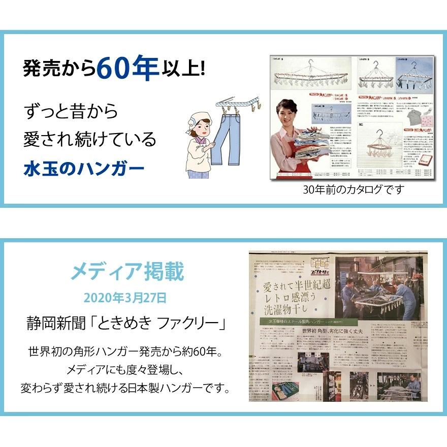 洗濯ハンガー ピンチハンガー 物干しハンガーセット 角ハンガー ジャンボD SP 角ハンガー ファミリーD SP  水玉Ｄ 洗濯ばさみ | Nishida | 05