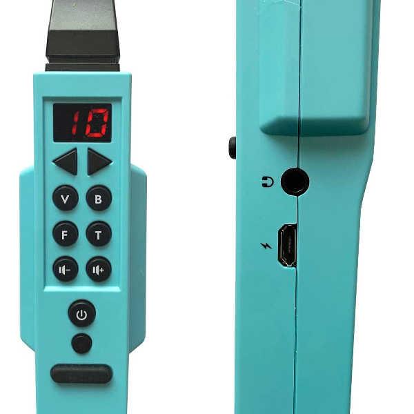 電子リコーダー エレフエ Elefue ブルー（青） 内蔵スピーカー