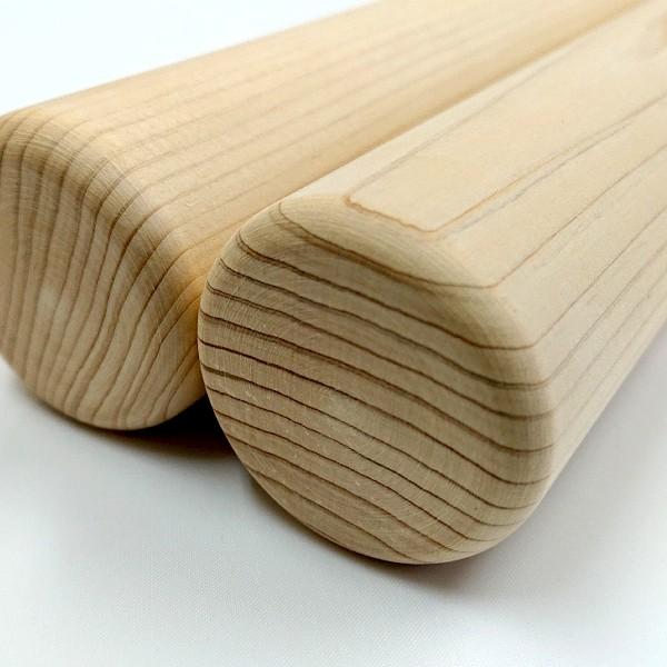 和太鼓バチ 長胴太鼓など 材質：ヒノキ（檜） 太さ40mm X 長さ550mm