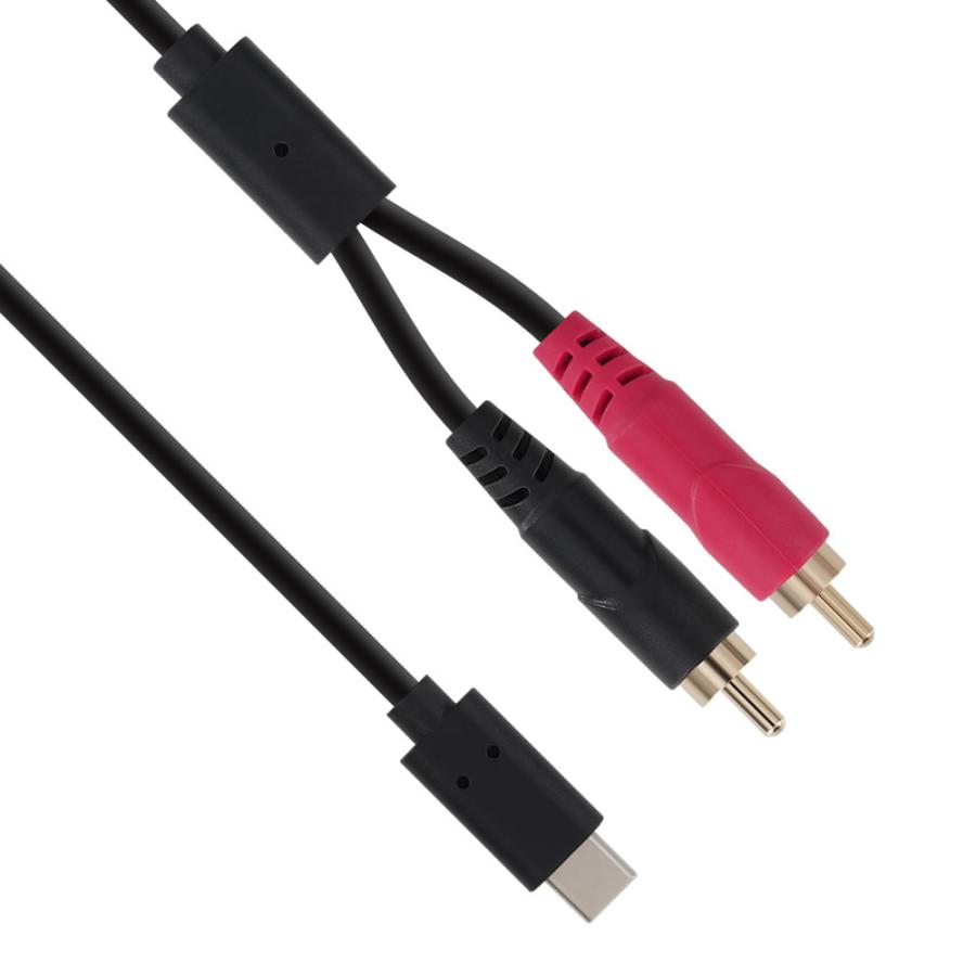 USB-CからRC2（オス） ケーブル TD-USB-RCA2 ブランド：TRUE DYNA ※USBから出力の一方向のみ対応 RCA端子へ ...