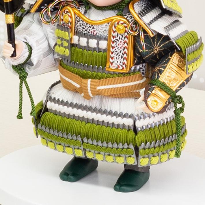 完動品 子供大将 五月人形 コンパクト おしゃれ かわいい かっこいい まろまろ みどり 横幅25cm 5月人形 鎧 鎧兜 こども大将 武者人形 大将飾り 端午の節句 【OC1287573818】(46200円)