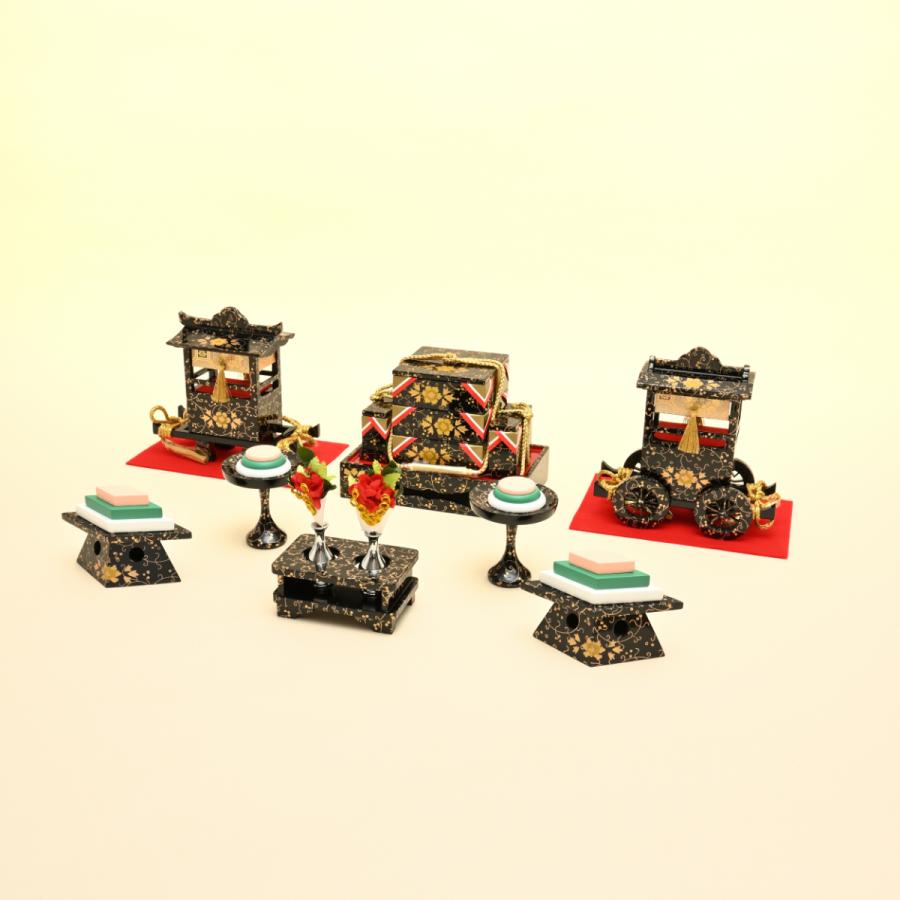 雛人形 ひな人形 お雛様 おひなさま道具 前飾り 三宝 菱餅 高坏