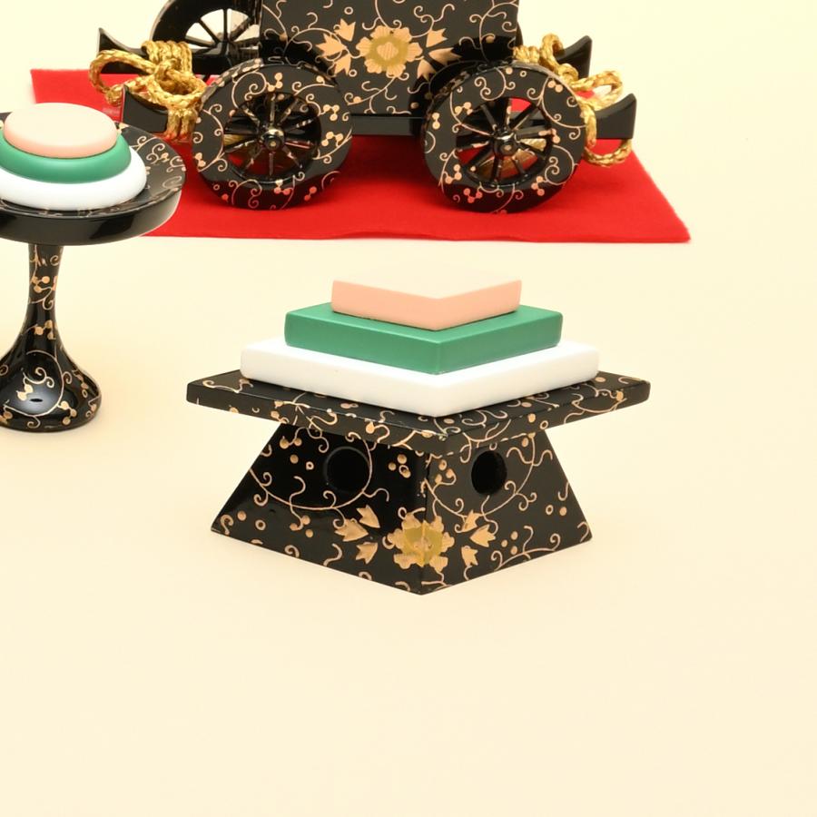 雛人形 ひな人形 お雛様 おひなさま道具 前飾り 三宝 菱餅 高坏 重箱