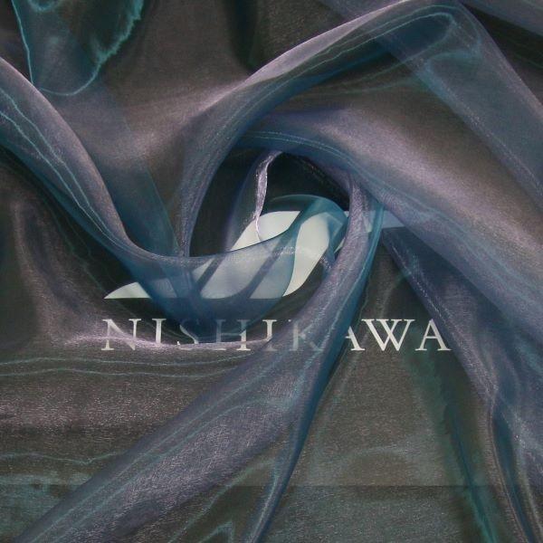 510ms50〇透かし織り単衣 緑 舞台衣装 シアー オーガンジー シースルー