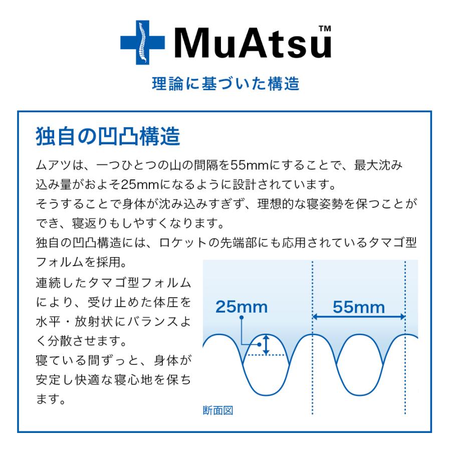 マットレス シングル  折りたたみ 三つ折り ムアツふとん 昭和西川公式 敷布団  体圧分散 厚さ9cm 抗菌 防臭 除湿パッドプレゼント対象｜nishikawastore｜09