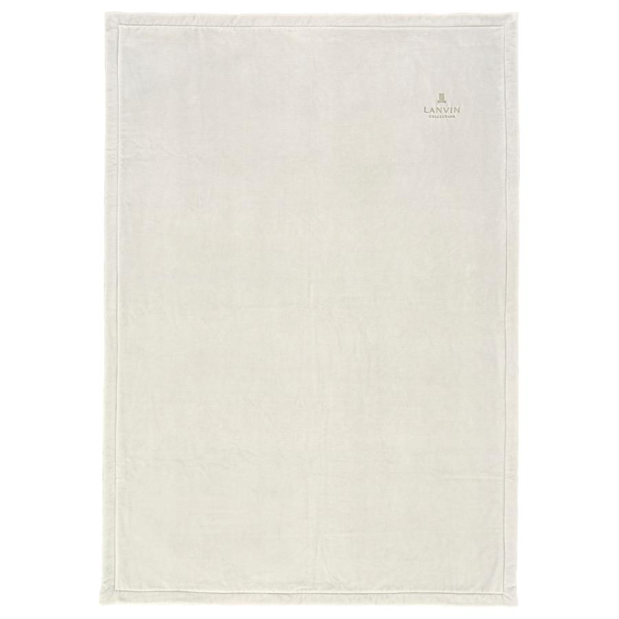 LANVIN COLLECTION シール織綿毛布(毛羽部分) ダブル 180×200cm ノブル