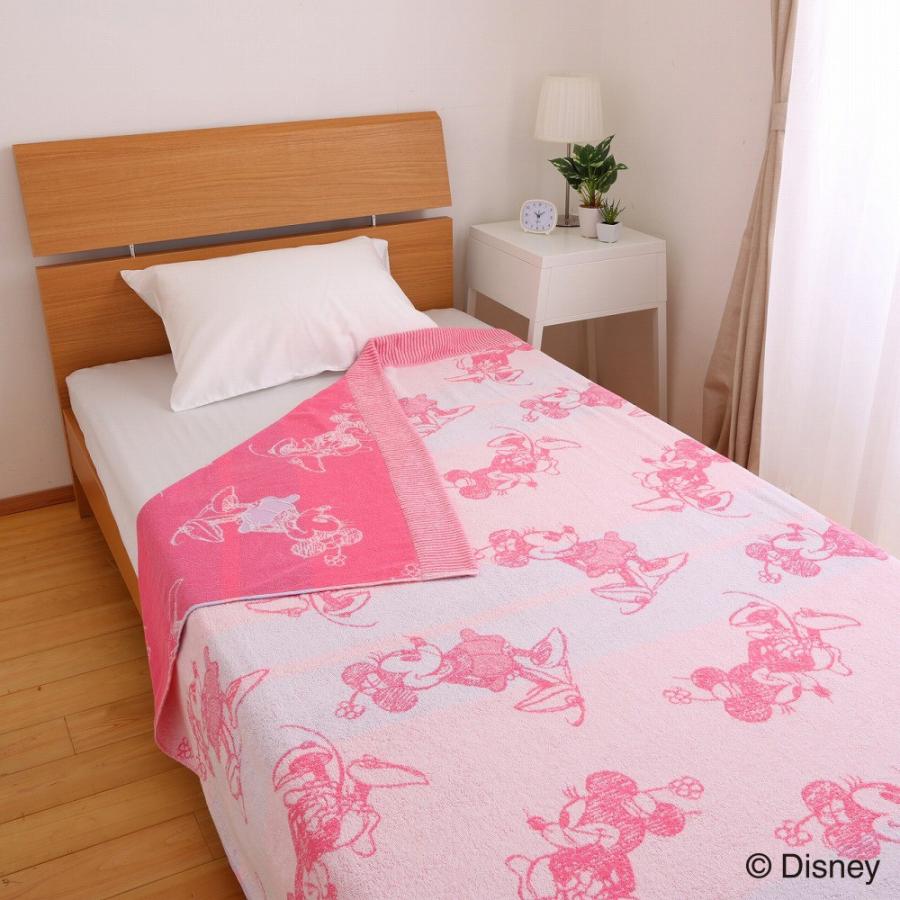 ミニーマウス タオルケット シングル ディズニー ミニー 昭和西川 直営 西川 公式 ピンク 綿100 西川ストア Paypayモール店 通販 Paypayモール