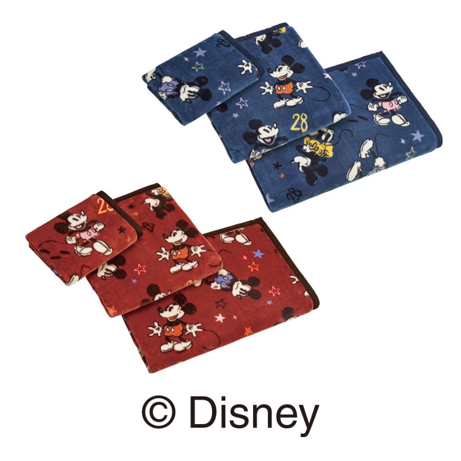毛布 Disney 昭和西川公式 ディズニー ニューマイヤー毛布 ミッキー 140 190cm レッド ネイビー 西川ストア Paypayモール店 通販 Paypayモール