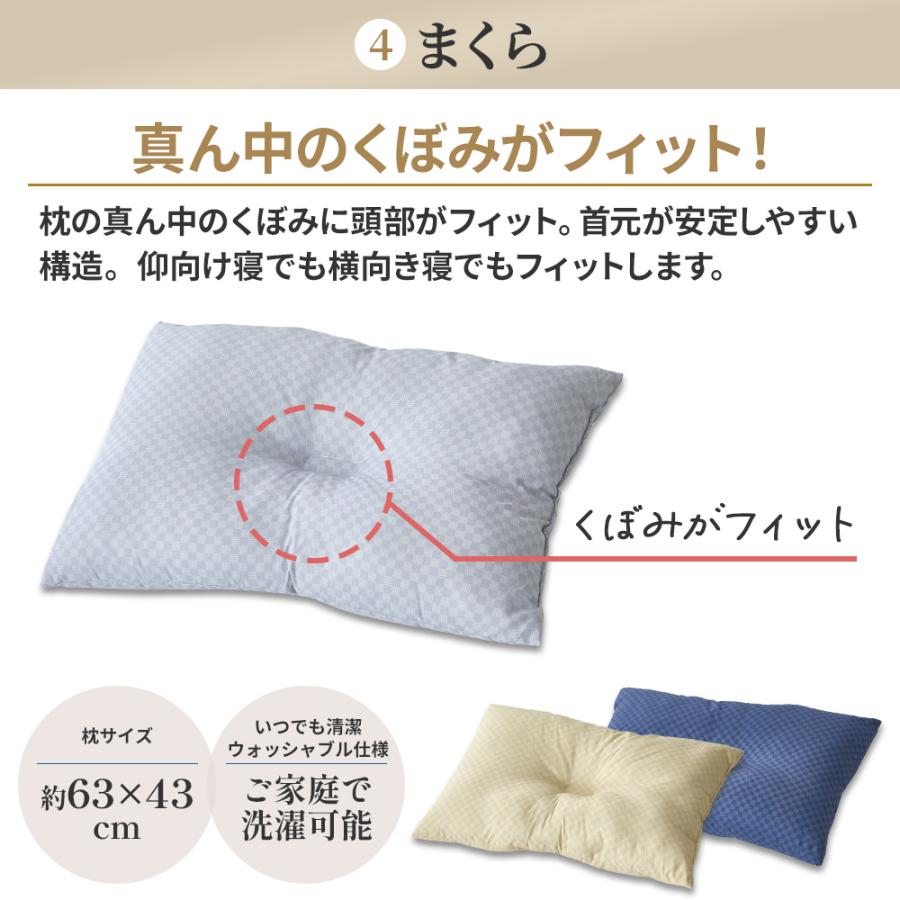 西川（nishikawa） 布団セット シングル 7点 カバー付き 敷布団 洗える