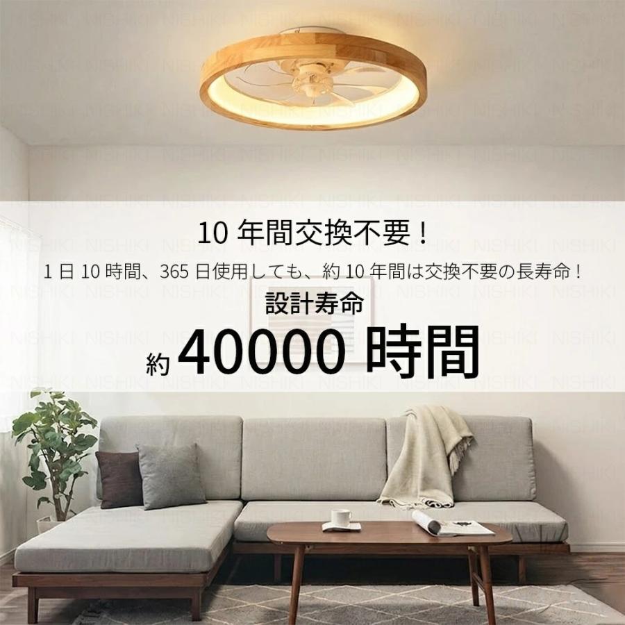 シーリングファンライト led 北欧 DCモーター シーリングファン