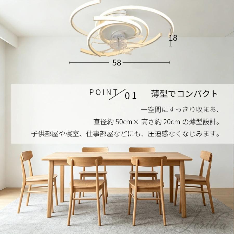 シーリングファンライト 首振り led シーリングライト ファン付き