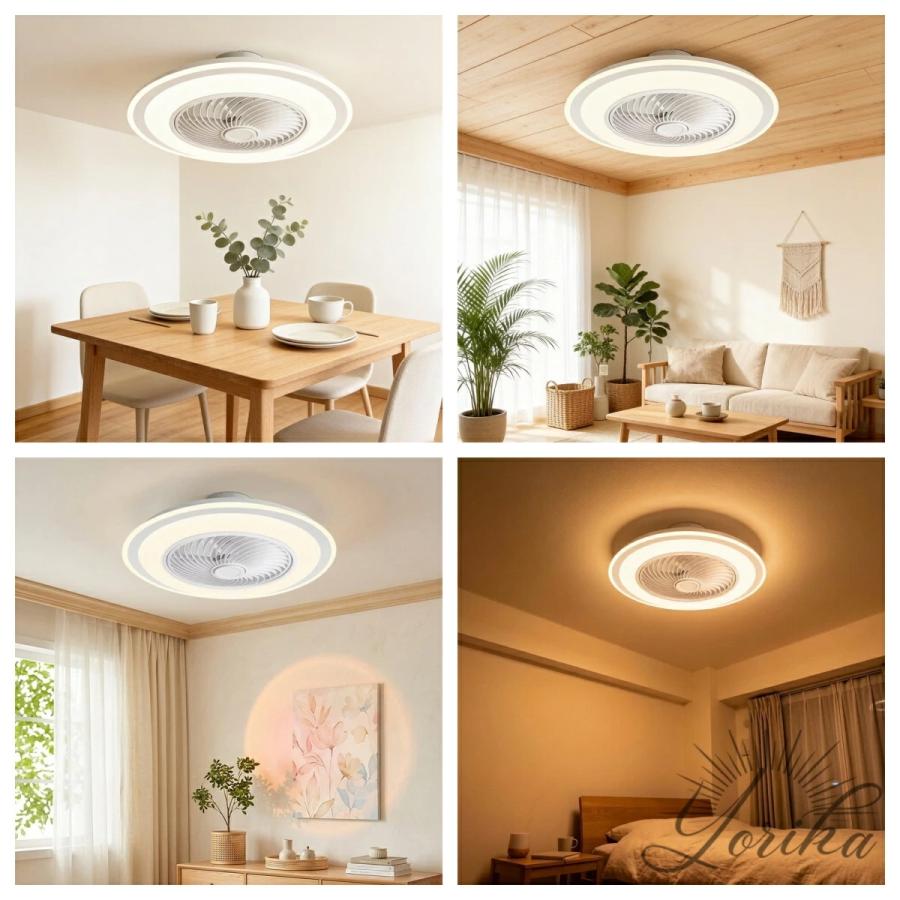 シーリングファンライト DCモーター LED おしゃれ 北欧 電気