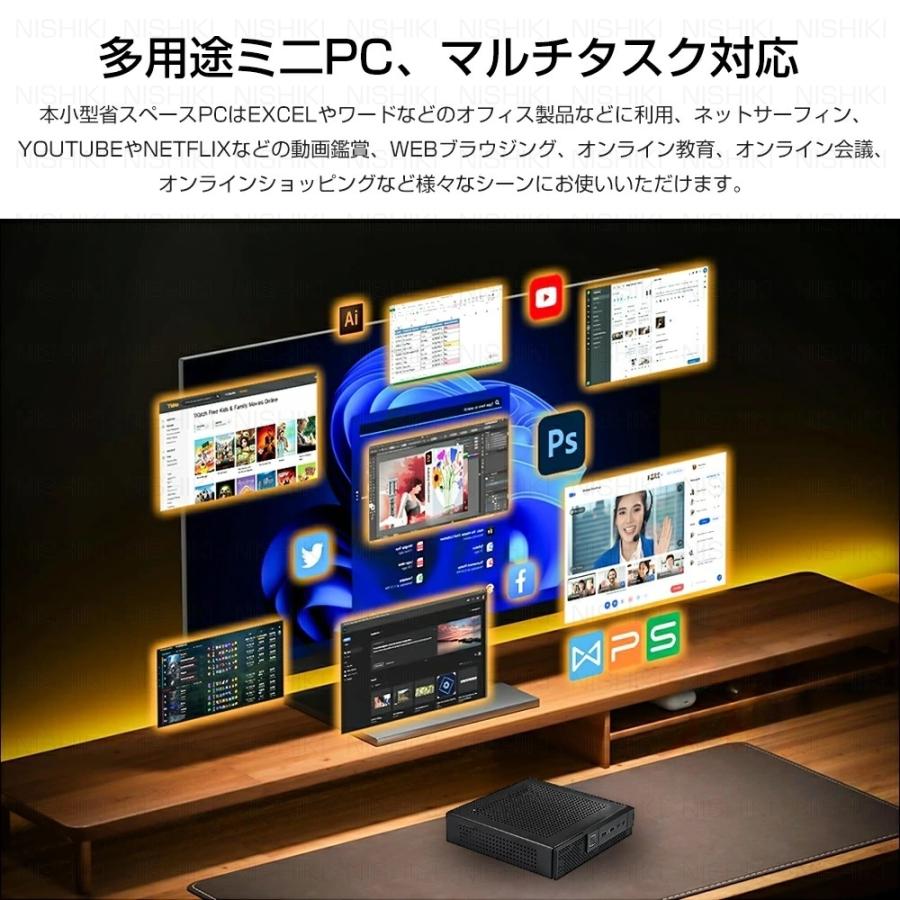 ミニPC ミニパソコン 13世代CPU Windows11Pro intel i5-4590s i7-4785T