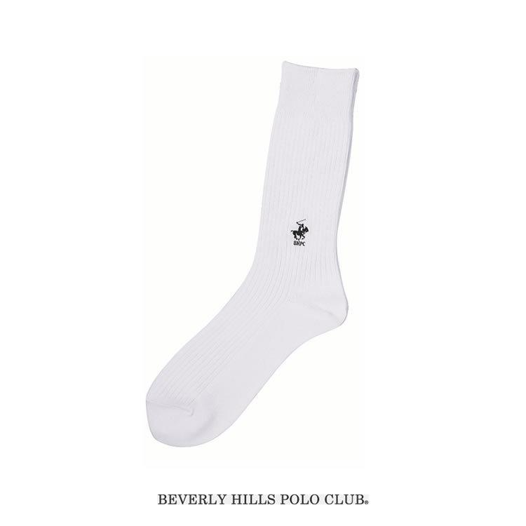 264円 手数料安い Beverly Hills Polo Club スクールソックス メンズ レギュラー 1足組 靴下 24cm 26cm 7055