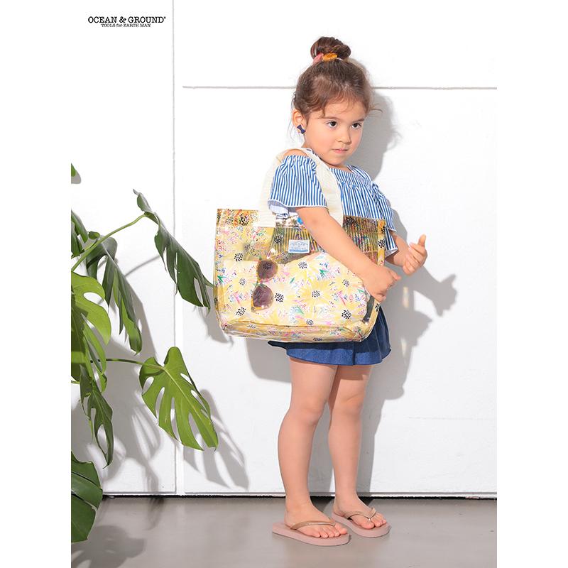 ファッション通販 オーシャンアンドグラウンド Ocean Ground プールバッグ プールbag Santa Monica 角型 ビーチバッグ