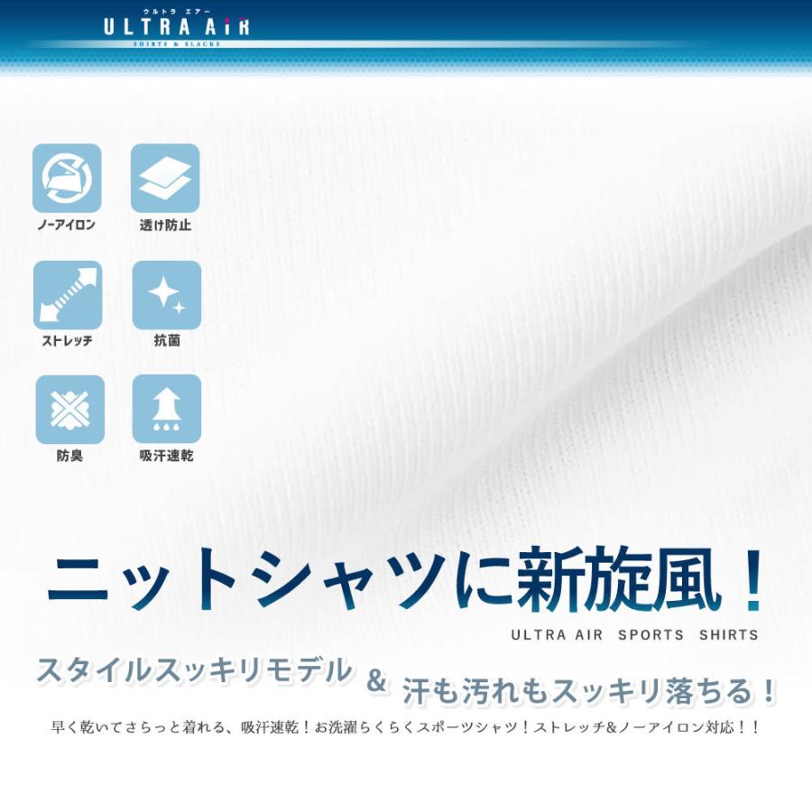 スクールシャツ 長袖 A体 ノーアイロン 白さ長持ち A体 150A-190A UA136｜nishiki｜02