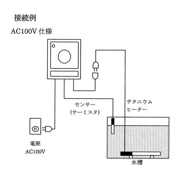 日東チタンヒーター 単相100V 1kw(投込)＋デルサーモ 日本製 　送料無料 但、一部地域除｜nishikigoiootani｜04