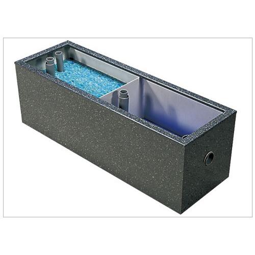 ☆テクノ販売 FRP濾過槽 C型2槽 スノコ付 濾材付7L×27袋(189L) 大型