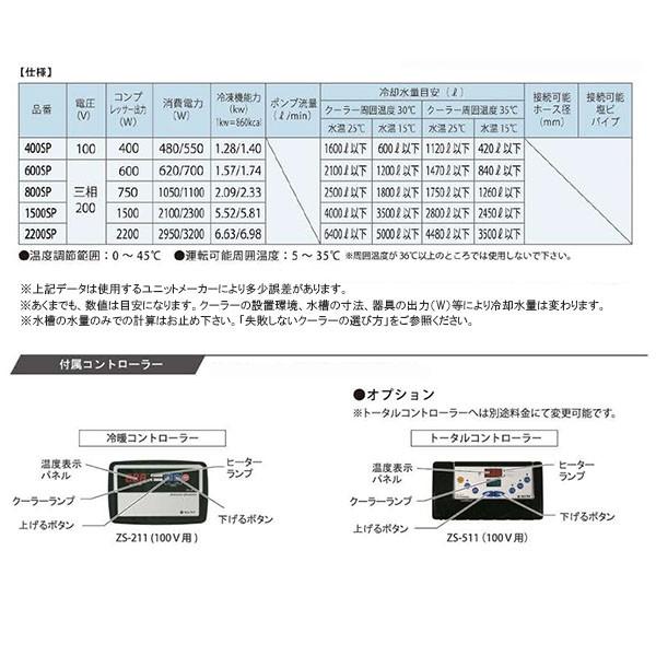 水槽 クーラー ゼンスイ 大型投込式クーラー 600SP 三相200V 水槽 クーラー ゼンスイ 大型投込式クーラー 600SP 三相200V