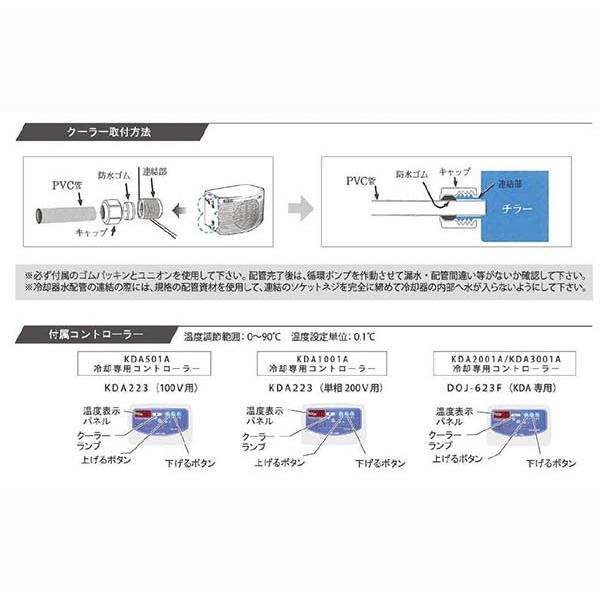 水槽 クーラー ゼンスイ 大型循環式クーラー KDA-2001A 三相200V 水槽 クーラー ゼンスイ 大型循環式クーラー KDA-2001A 三相200V