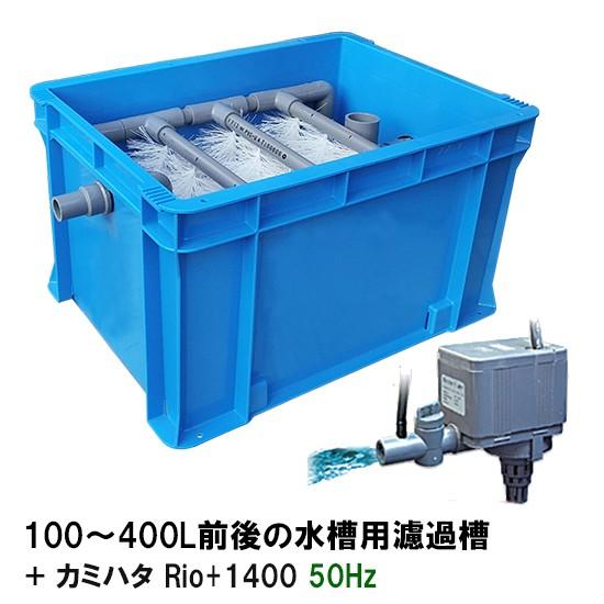 ☆100〜400L水槽用濾過槽＋カミハタ リオ Rio+1400 50Hz □ 同梱不可超