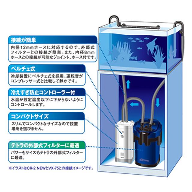 水槽 クーラー テトラ 水槽用クーラー クールタワー CR-3 NEW 水槽 クーラー テトラ 水槽用クーラー クールタワー CR-3 NEW