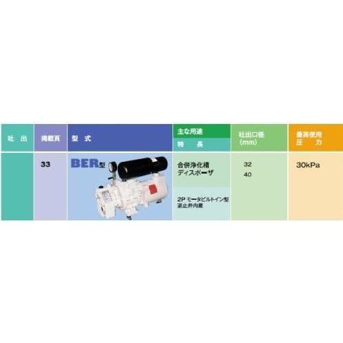 アンレット 6BER1400 60Hz 標準本体セット 200V2P モーター直結 アンレット 6BER1400 60Hz 標準本体セット 200V2P モーター直結