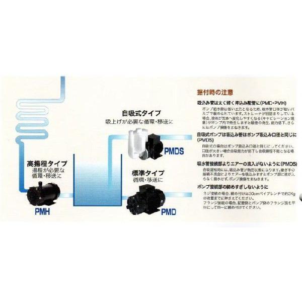 三相電機 循環ポンプ 温水用循環ポンプ PMD-1521B6M 50Hz/60Hz共通 ネジ接続型｜nishikigoiootani｜06