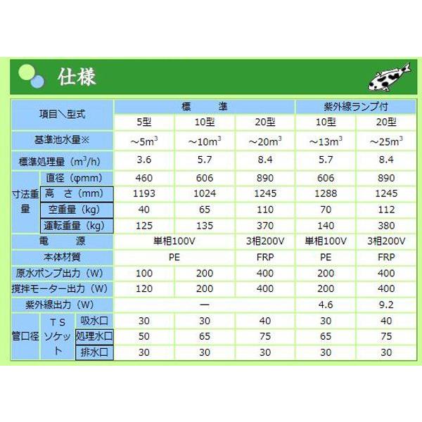 石垣メンテナンス 湧清水 IW-10-2型(97-10型) 50Hz 【送料無料(北海道/東北/沖縄/離島 別途見積) 代引/同梱/個人宅配送不可】|nishikigoiootani|04