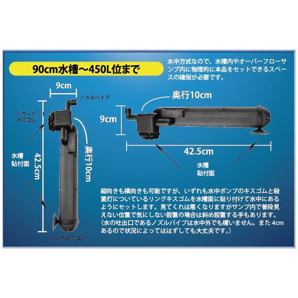 アズー 殺菌灯 UV ステライザー 24W 殺菌灯と水中ポンプ一体型 アズー 殺菌灯 UV ステライザー 24W 殺菌灯と水中ポンプ一体型