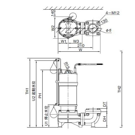 川本ポンプ カワペット WUO-505-1.5LNG 三相200V 50Hz 自動交互 川本ポンプ カワペット WUO-505-1.5LNG 三相200V 50Hz 自動交互