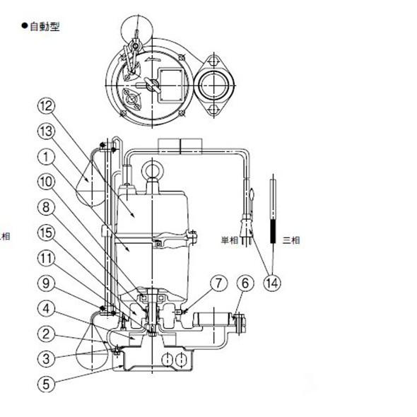 川本ポンプ YUK2-505-0.75L 三相200V 50Hz 自動型 送料無料 但 川本ポンプ YUK2-505-0.75L 三相200V 50Hz 自動型 送料無料 但