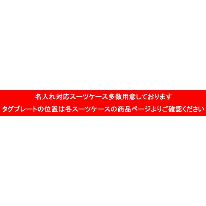 スーツケース同時購入者限り タグプレート刻印専用購入ページ 単品での販売は行っておりません｜nishikihara｜03