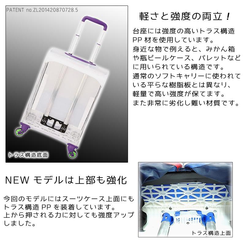 ソフト キャリーバッグ スーツケース キャリーケース 軽量 Mサイズ