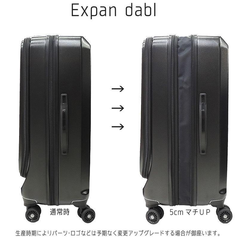 スーツケース フロントオープン キャリーケース 中型 LMサイズ