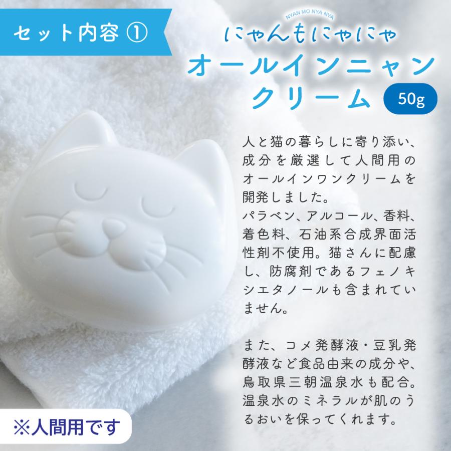 猫と暮らす方へのギフト にゃんもにゃにゃ オールインニャンクリーム(人間用基礎化粧品) と猫にも安心なドライフラワーブーケ 2026 お歳暮 |  | 02