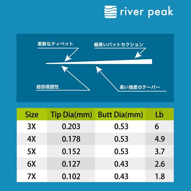 フライ リーダー テーパードリーダー ×2セット (ゆうパケットOK