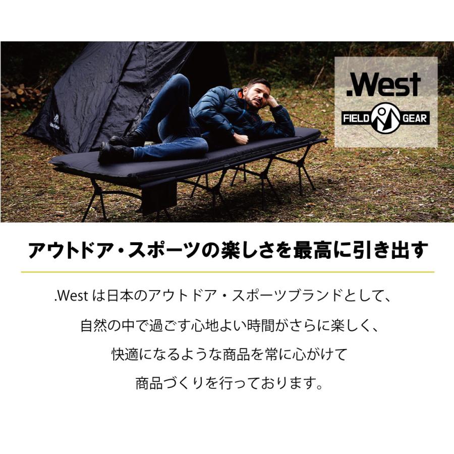 【.West】 インフレーターマット 幅75cm ワイド 極厚 10cm キャンプマット 自動膨張 収納袋付き 車中泊マット エアーマット 防災グッズ 防災用品 災害用品｜nishiko-shoten｜09