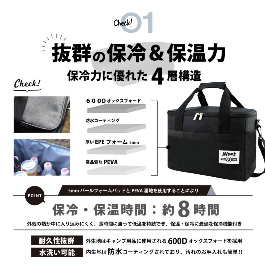 クーラーボックス クーラーバッグ 保冷バッグ 20L 大容量 折りたたみ