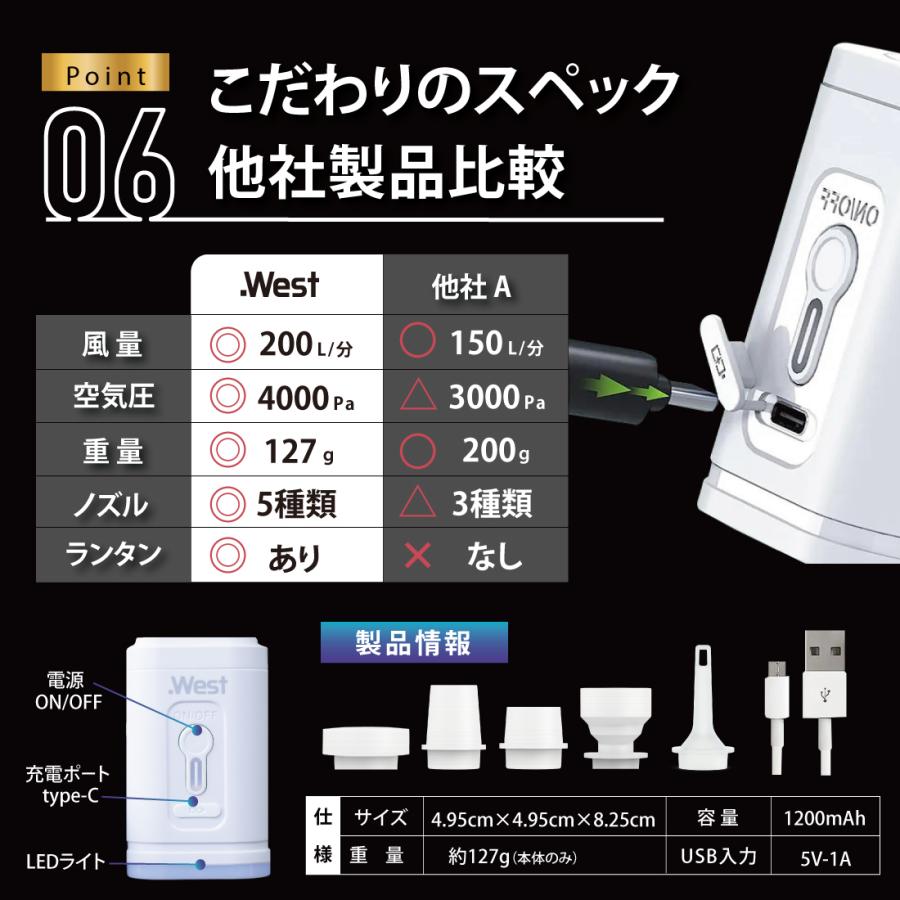 エアーポンプ 電動エアーポンプ コンパクト 軽量 エアポンプ 電動 空気