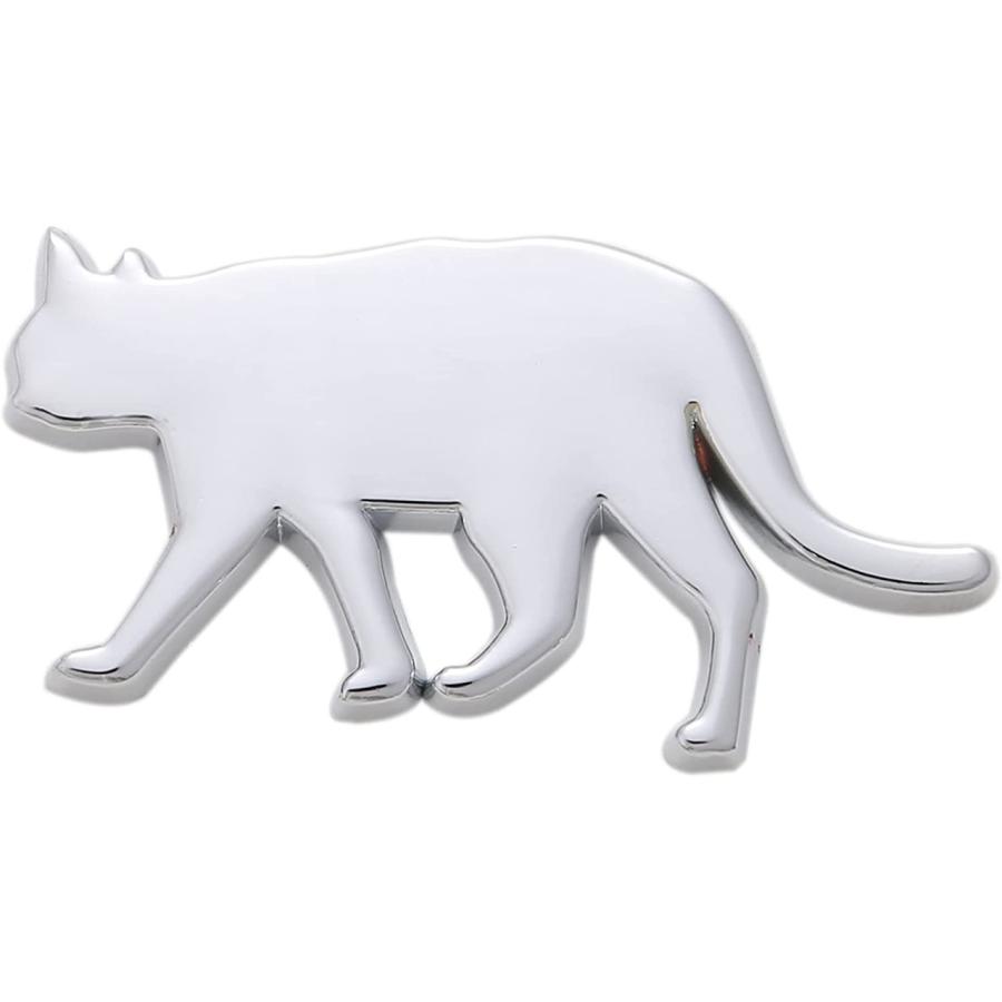 熱い販売 Futwod ステッカー 猫 ねこ 肉球 車 エンブレム パーツ おもしろ かわいい 動物 3d メタル アクセサリー 防水 Spa Rumba Fr
