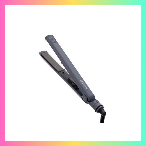 サロニア ストレートアイロン ヘアアイロン 24mm 耐熱ポーチ付 海外対応 SL-004SGR グレー | 