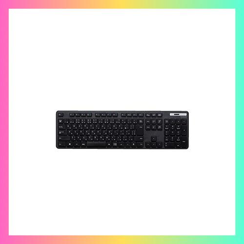 エレコム USB キーボード ワイヤレス (レシーバー付属) メンブレン 薄型 フルキーボード ブラック TK-FDM110TXBK | 