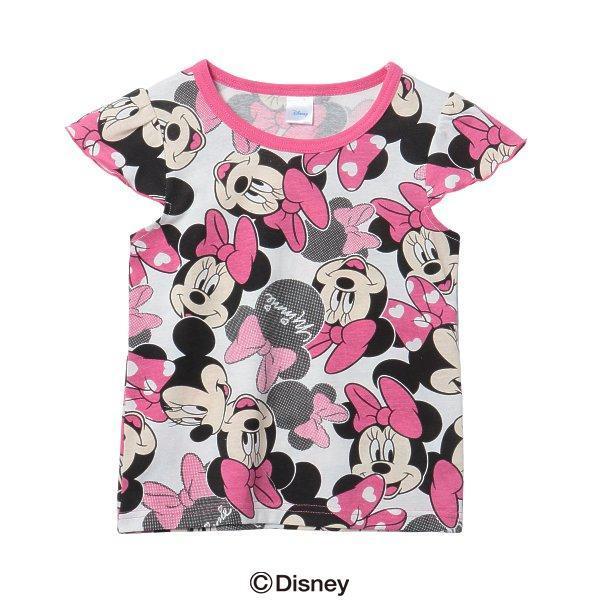 定価の ｏｆｆ ディズニー ミニー総柄半袖tシャツ 100cm 110cm 1cm 130cm Aynaelda Com